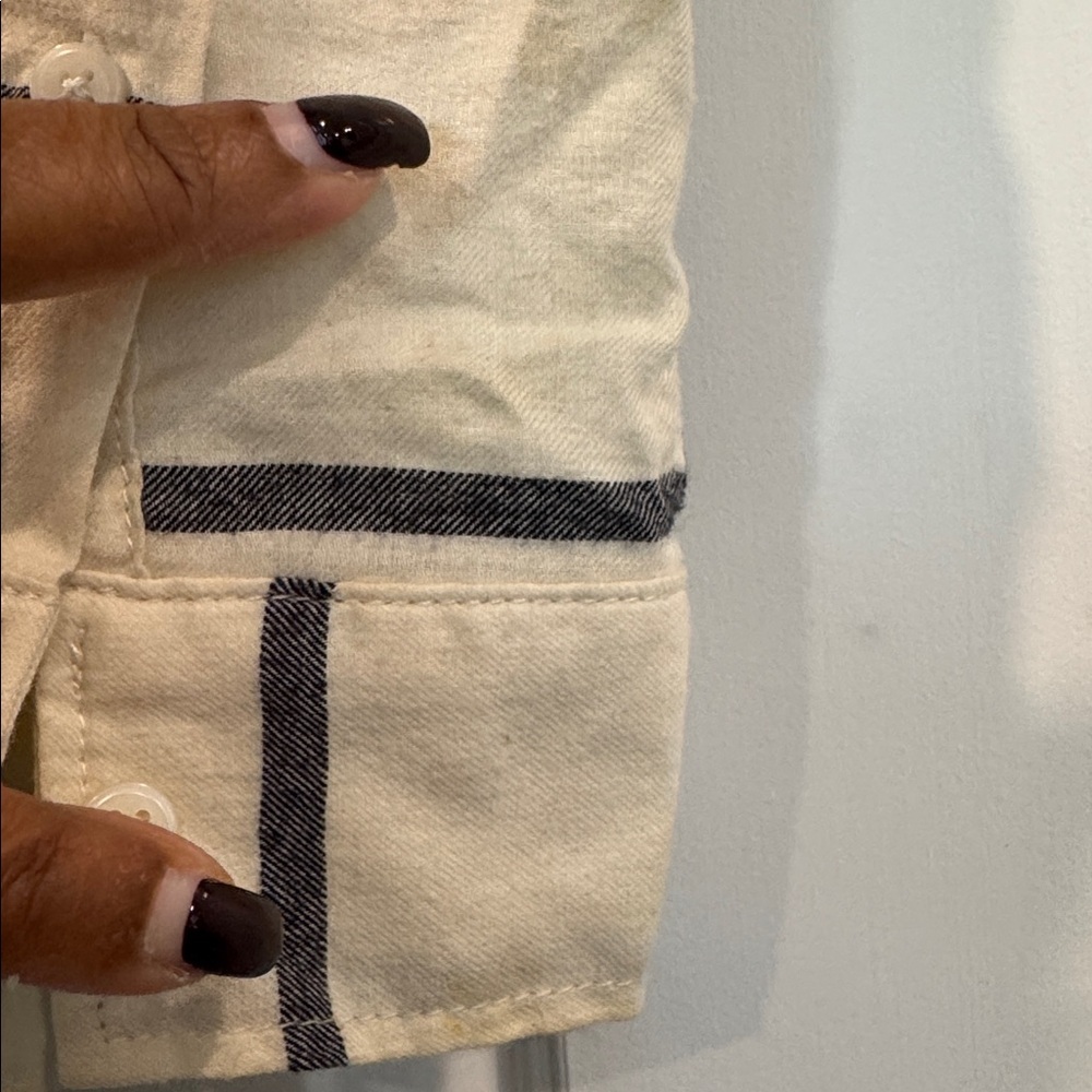 H&M Cream/black plaid cotton flannel Size XL - Picture 8 of 8